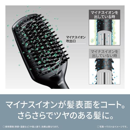 Panasonic ブラシストレートアイロン 黒 EH-HS31-K パナソニック EH-HS31-K ブラシストレートアイロン イオニティ
