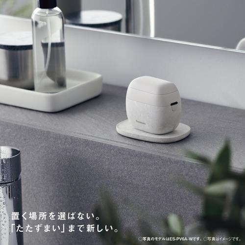 【期間限定ギフトプレゼント】パナソニック ES-PV6A-K ラムダッシュ 5枚刃 パームイン メンズシェーバー マーブルブラックの画像