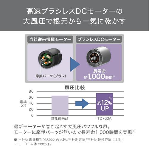 テスコム TD760A-W マイナスイオン ヘアドライヤーの画像