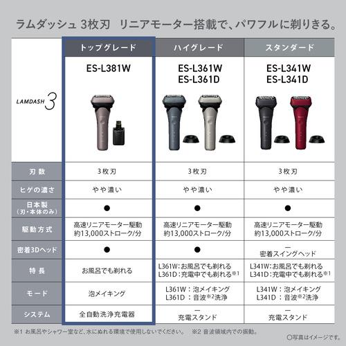 パナソニック ES-L381W-N ラムダッシュ 3枚刃 メンズシェーバー