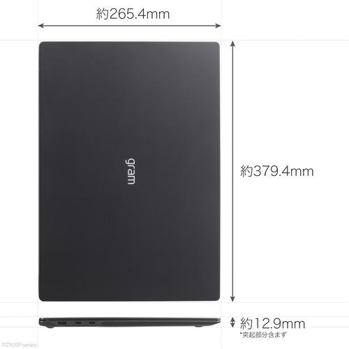 LGエレクトロニクス 17Z90SP-MA78J ノートパソコン LG gram Pro 17型 Core Ultra 7 155H メモリ 16GB SSD 1TB オブシディアンブラック｜yamada-denki｜13