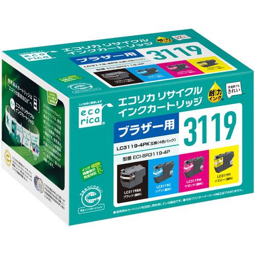 エコリカ ECI-BR3119-4P brother ( ブラザー ) LC3119-4PK 対応