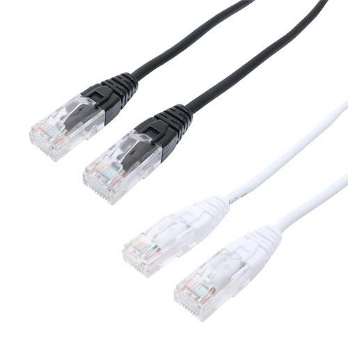 推奨品】ミヨシ C6A-N020WH カテゴリー6A 抜きやすい LANケーブル 2m 