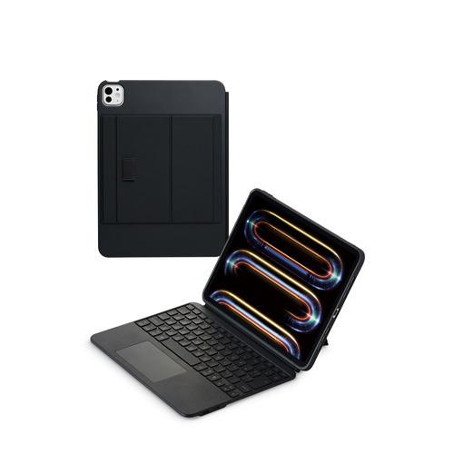 エレコム TK-CA10BPBK 11インチiPad Pro(M4)用 キーボード付きケース