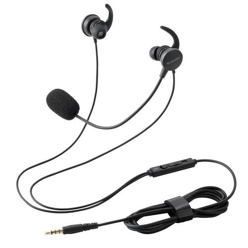 エレコム HS-EP21STBK ヘッドセット 有線 3.5mm 接続 カナル型 マイク