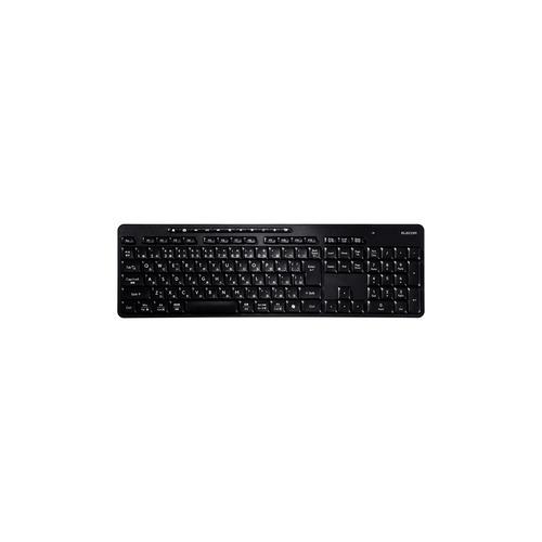 エレコム TK-QT11FDMBK ワイヤレスキーボード 静音 テンキー付 USB