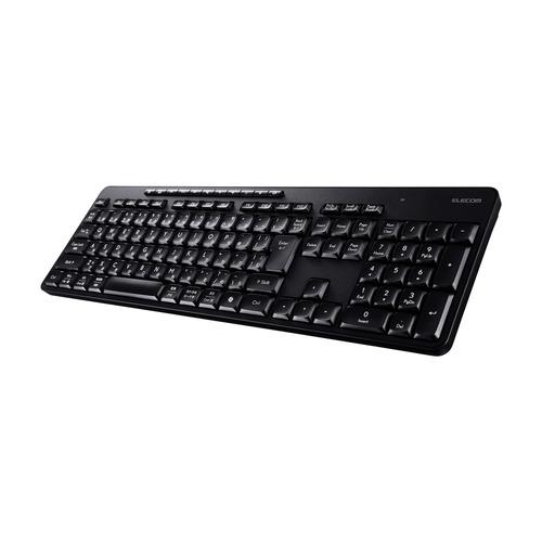 エレコム TK-QT11FDMBK ワイヤレスキーボード 静音 テンキー付 USB