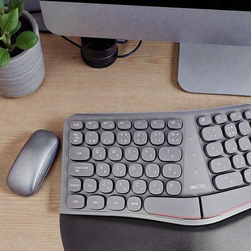 ユニーク K680ERG ワイヤレスキーボード テンキー付き 日本語105キー
