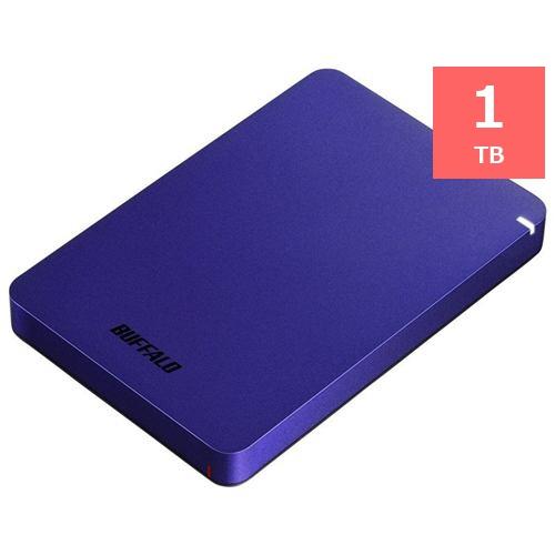 【新品／未開封】バッファロー（BUFFALO）1TBポータブルHD（ブルー） BUFFALO HD-PGF1.0U3-BLA ポータブル外付けHDD 1TB ブルー HDPGF1