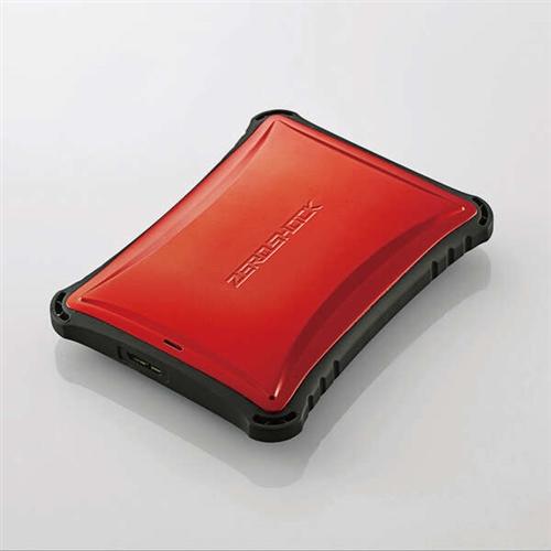 エレコム ESD-ZSA0500GRD 外付けポータブルSSD 500GB レッド