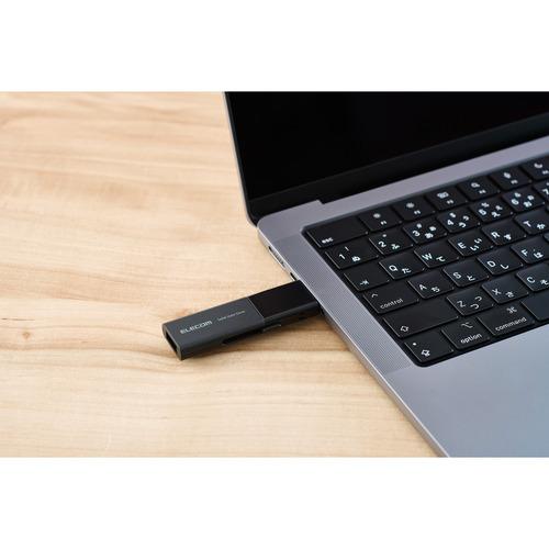 エレコム ESD-EWB0500GBKR 外付けポータブルSSD 500GB USB Type-C USB-A対応 ブラック_1