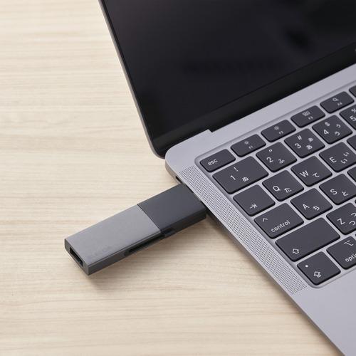 エレコム ESD-EWC1000GBK USB Type-C USB-A対応 外付けポータブルSSD 1TB  ブラックの画像