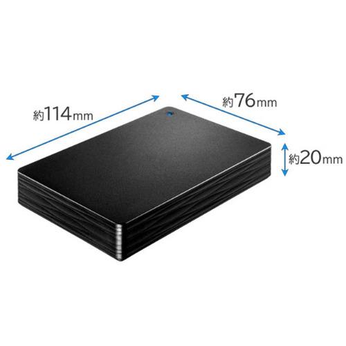 IOデータ かんたんデータ移行アプリ内蔵ポータブルHDD 2TB ポータブル型 ブラック HDPH-UT2DKR／S_1