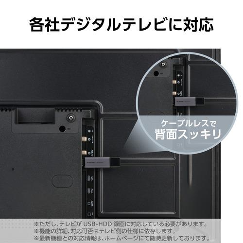 エレコム ESD-ERC1000GBK 外付けSSD 1TB USB-A キャップ式 ポータブル USB3.2 Gen1(5Gbps) 読込最大430MB／s ブラックの画像