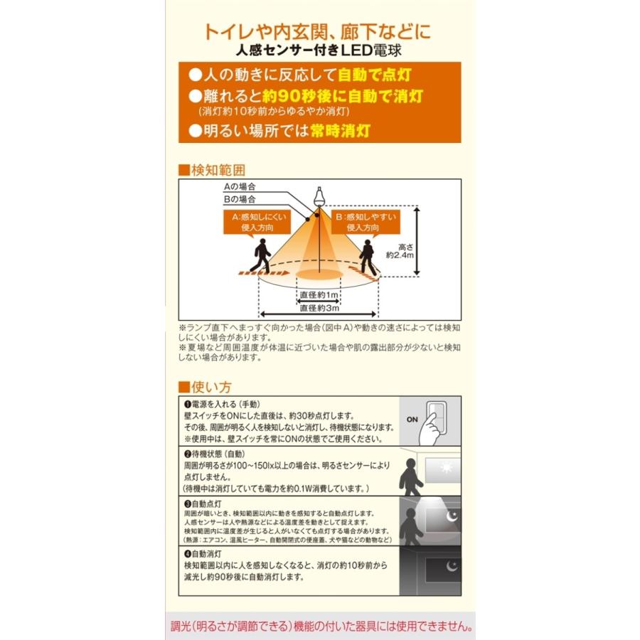 Yamada Select ヤマダセレクト Lda5lーg E H1 Hs 人感センサー付きled電球 ４０w 電球色 口金ｅ２６ ヤマダデンキ Paypayモール店 通販 Paypayモール