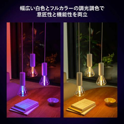 フィリップスPhilips Hue ライトガイド E26 トライアングル ボール電球形 40W相当 1個 全方向タイプ PHLG-TRIの画像