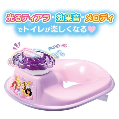 タカラトミー キラキラサウンド補助便座 ディズニープリンセス 1歳半