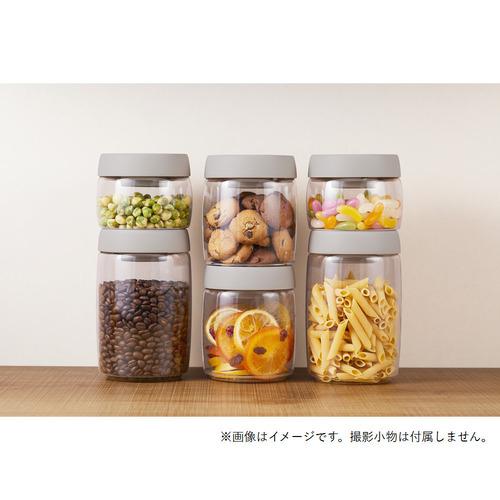 竹原製缶 A-98 押すだけ簡単真空キャニスターM 樹脂容器 容量 800ml