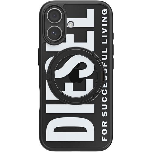 DIESEL iPhone17 Ringstand-MagSAFE Case FW24 black／white 60403