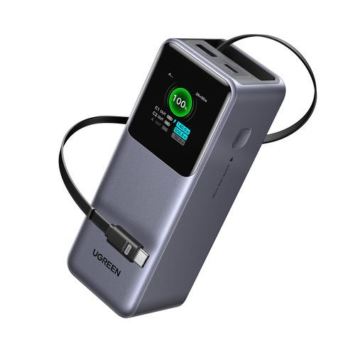 UGREEN 55987B Nexode 巻き取り式 USB-Cケーブル内蔵 モバイル