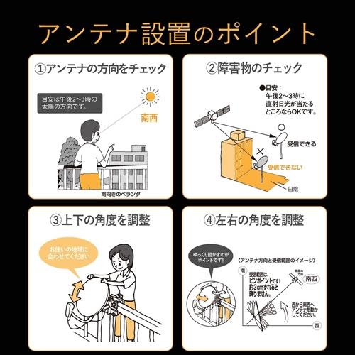 ＤＸアンテナ BC453SK 4K8K対応 45形BS110度CSアンテナセット