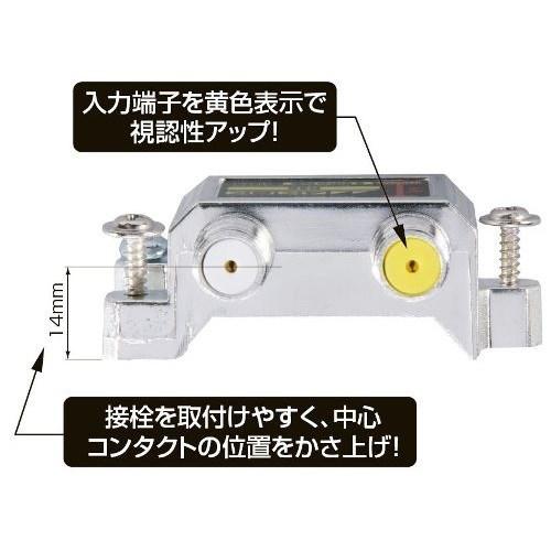 日本アンテナ EDG4P 4K8K放送対応 屋内用金メッキ仕様4分配器 全電通