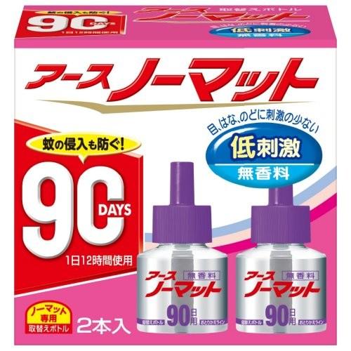 アース製薬 アース ノーマット 90日用 取替えボトル 無香料 2本入｜yamada-denki