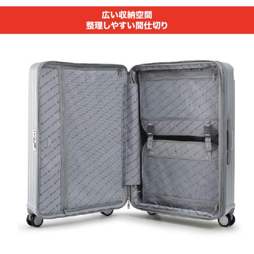 SWISS MILITARY SM-A820 SILVER CYGNUS スーツケース 55cm 機内持ち込み可 42L メタリックシルバーの画像