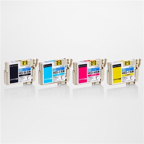 動作確認済EPSON インクジェットプリンター　EW-056A 互換インク4色付 SCIGO MED-4CL エプソン互換インク4色6本セット