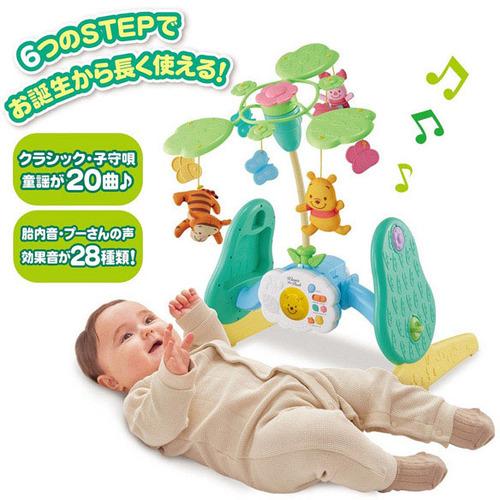 タカラトミー えらべる回転 6WAYジムにへんしんメリー プラス くまのプーさん 0歳以上の画像