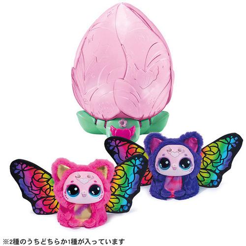 ハローキティ　根付　蝶　バタフライ　妖精　蓄光 タカラトミー うまれて！ウーモ フラワーサプライズ キティーフライ