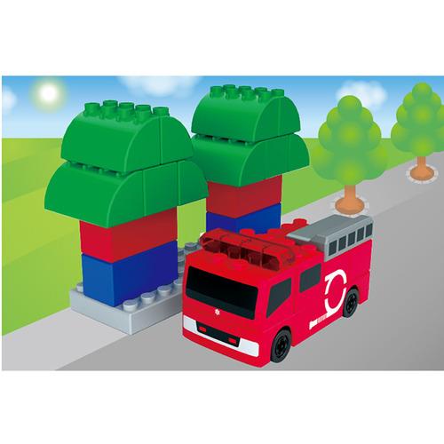 タカラトミー トミカ・プラレールブロック のりものブロックタウンボックス 3歳以上の画像