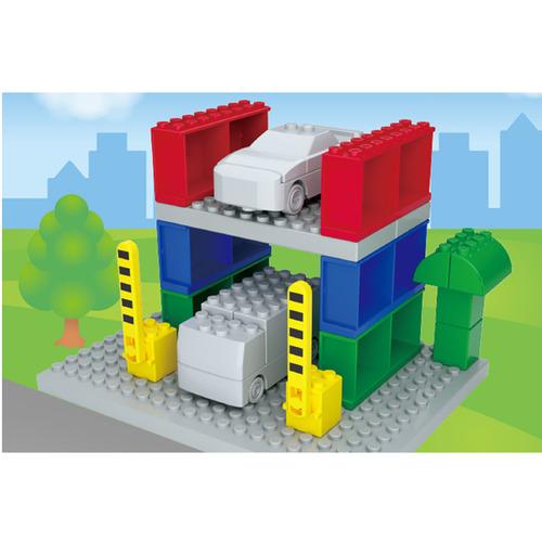 タカラトミー トミカ・プラレールブロック のりものブロックタウンボックス 3歳以上の画像