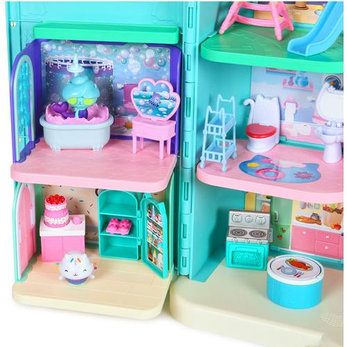 タカラトミー ギャビーのドールハウス 大きなネコちゃんハウス ニャンタスティックギフトセット 3つのおへや付き ギャビーのドールハウスの画像