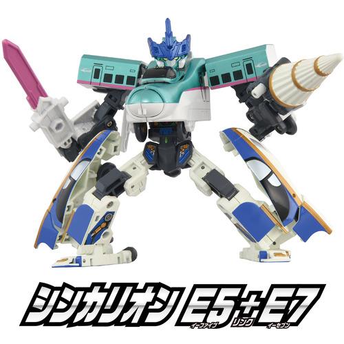 廃盤レア貴重　シンカリオンE5はやぶさ可動プラス&E6こまち　リンク合体可能 タカラトミー シンカリオン SGX E5はやぶさ＋E7かがやき リンク合体