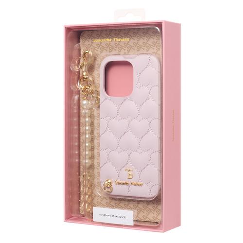 Samantha Thavasa STLPKWPHSIP2463P Wrap Case Heart Quilting with