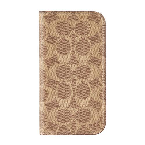 Coach CH054142 Folio iPhone 16用ケース Signature C Tan ブラウン
