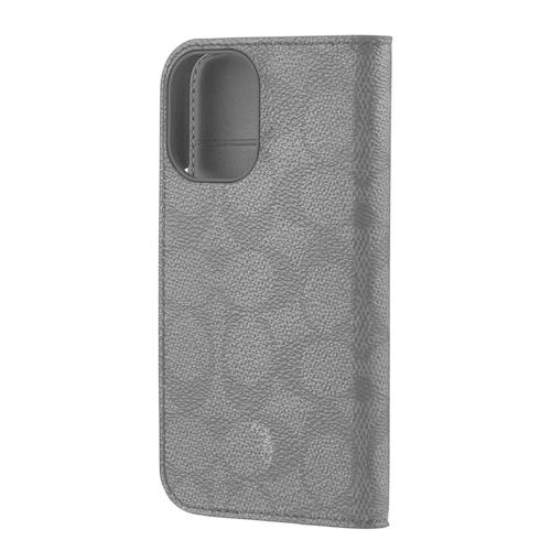 Coach CH054150 Folio iPhone 16用ケース Signature C Charcoal