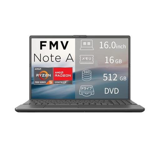 FMV Ryzen 5 15.6インチノートPC 16GB 512GB 新品 富士通 ノートPC FMV Note A FMVA53L2BA[16型 | WUXGA Ryzen 5 16GB