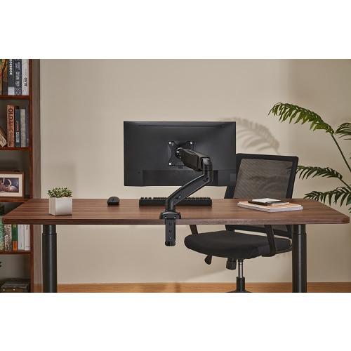 グリーンハウス GH-AMET1C-BK モニターアーム 17〜32インチ対応 1画面