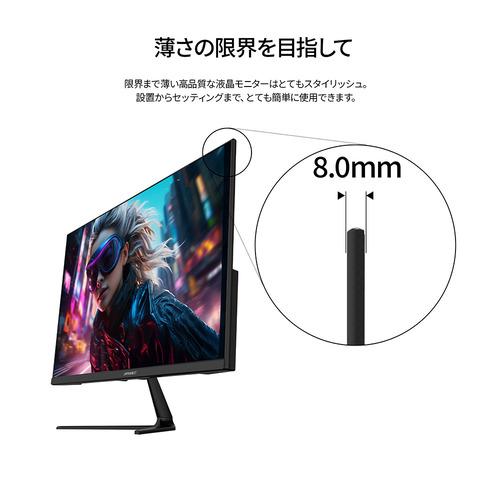 JAPANNEXT JN-IPS238G200FY 23.8型フルHD IPS 液晶モニター