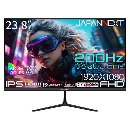 JAPANNEXT JN-IPS238G200FY 23.8型フルHD IPS 液晶モニター