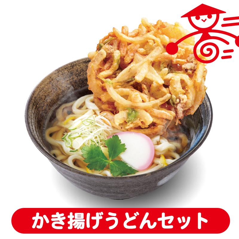 時短！かき揚げうどんセット 天ぷら おつまみ おかず 惣菜 冷凍食品