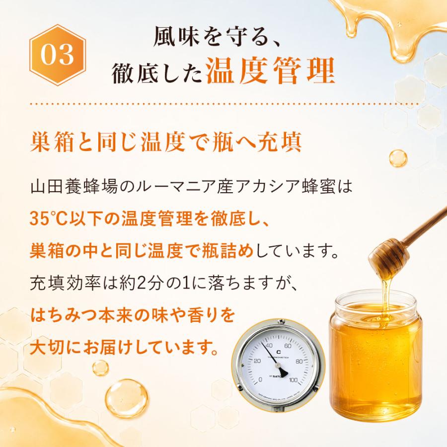 山田養蜂場 アカシア蜂蜜(ルーマニア産) 1kgビン入 グリホサート検査済
