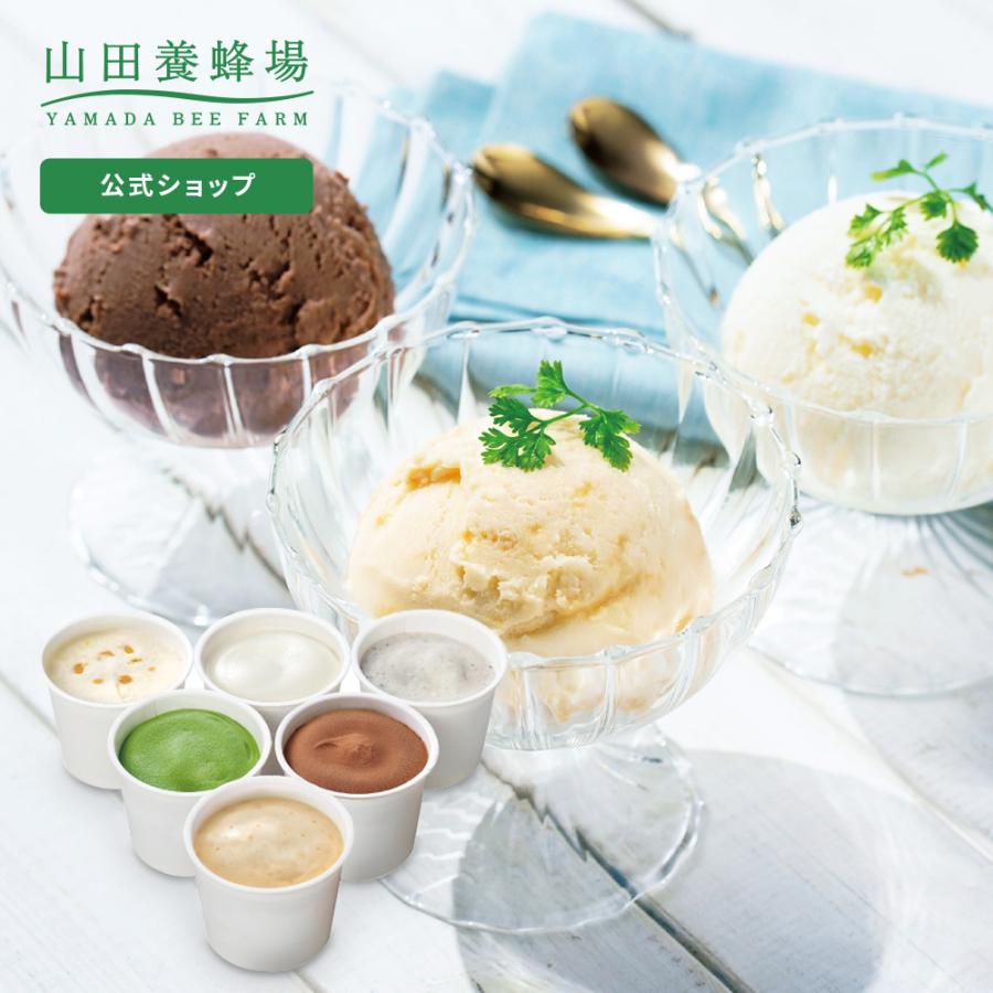 山田養蜂場 はちみつジェラートおすすめセット 1箱（6個入） はちみつ