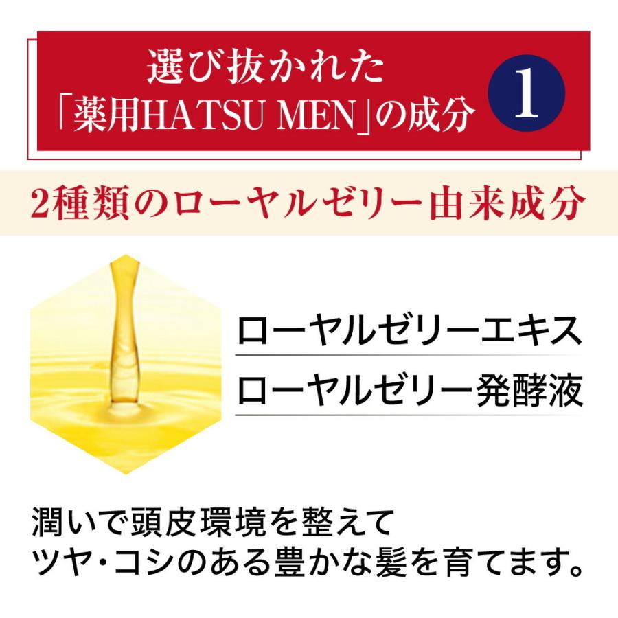 山田養蜂場 薬用 HATSU MEN(ハツ メン) 育毛剤 育毛 発毛促進力 毛髪力
