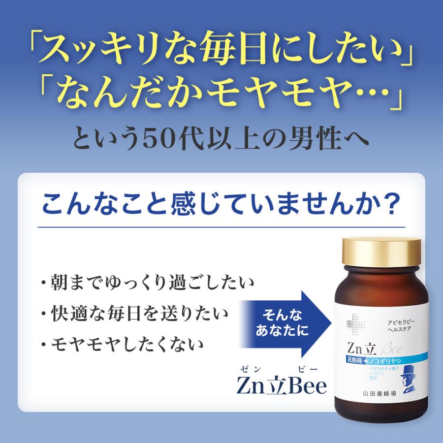 山田養蜂場 Zn立 Bee 90球入 花粉荷 ノコギリヤシ サプリメント