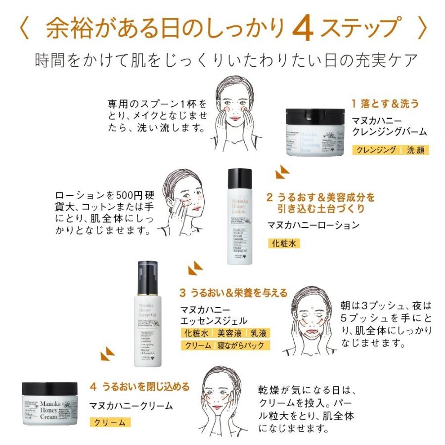 山田養蜂場 マヌカハニー スキンケア 時短セット クレンジングバーム
