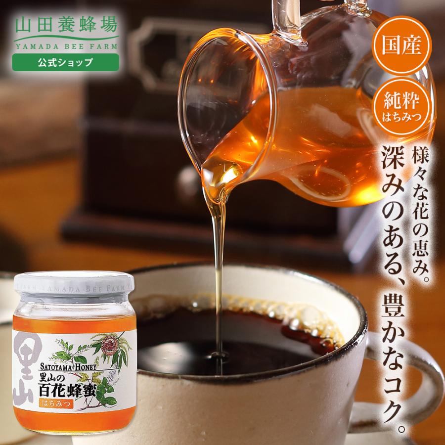 山田養蜂場 里山の百花蜂蜜 国産 550gビン入 グリホサート検査済