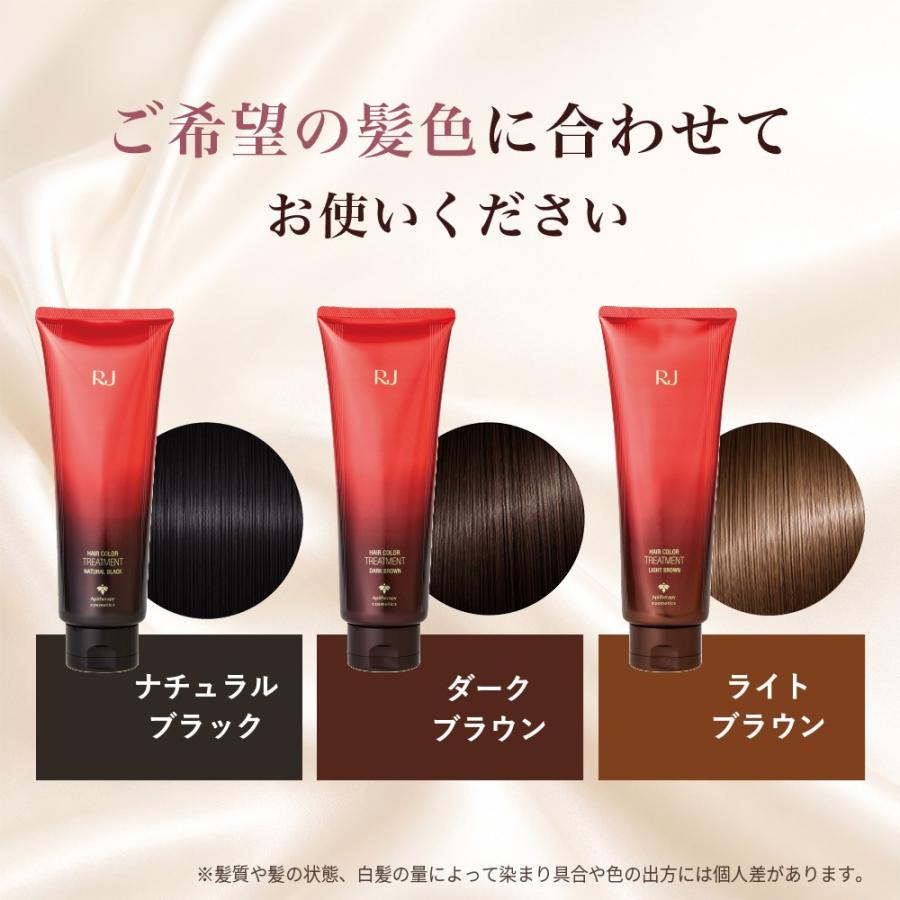 山田養蜂場 RJヘアカラートリートメント ダークブラウン 210g 白髪染め